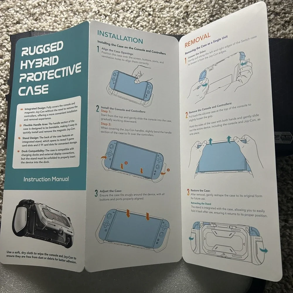 Titan‎ Case for Nintendo Switch 2025 Rugged Protective Case White